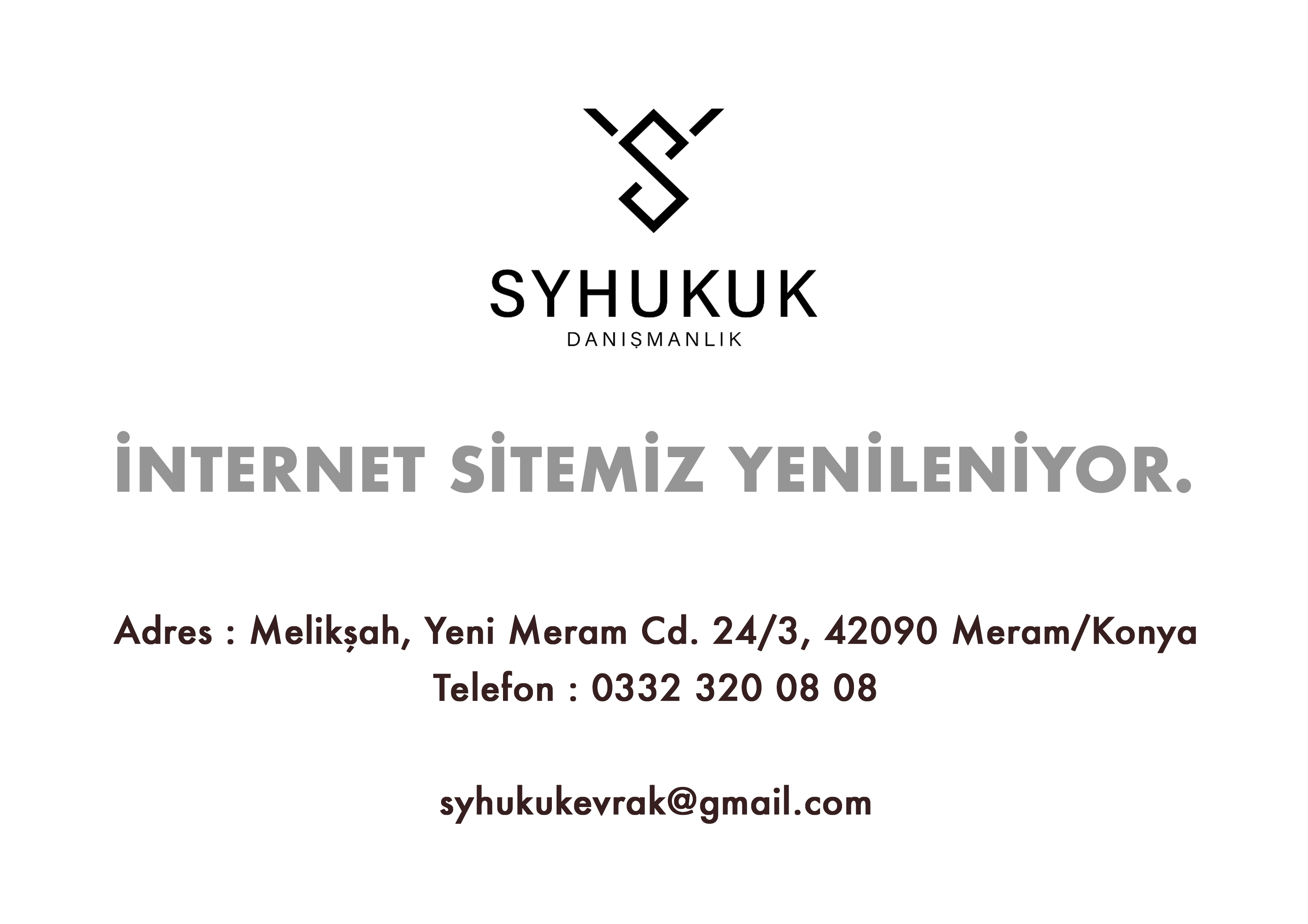 İNTERNET SİTEMİZ YENİLENİYOR